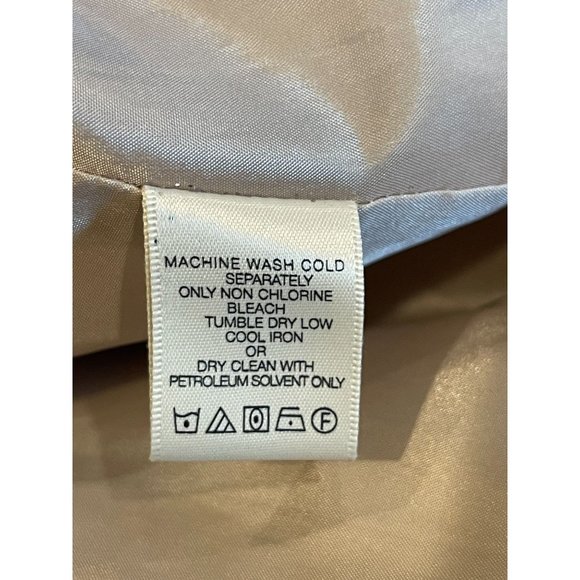 London Fog Womens Hooded Trench Mac Coat 572236SC Buckle Front Cream Size Large - Picture 6 of 7